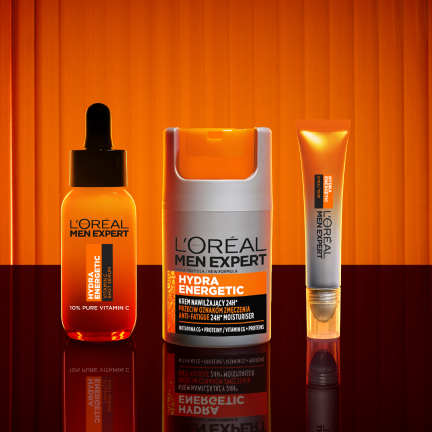 L’Oréal Men Hydra Energetic Nawilżający Krem Do Twarzy Dla Mężczyzn 2x50ml