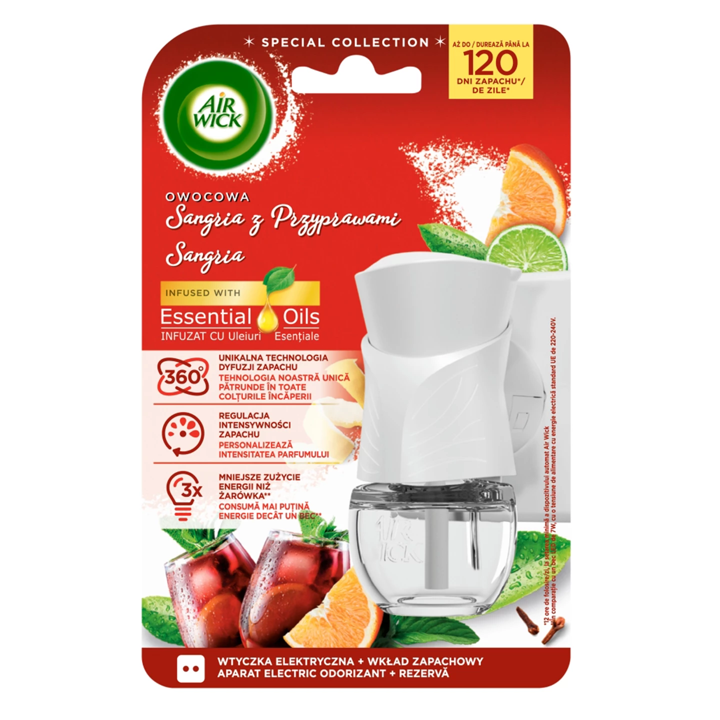 Zestaw air wick komplet + 5 wkładów (erli)