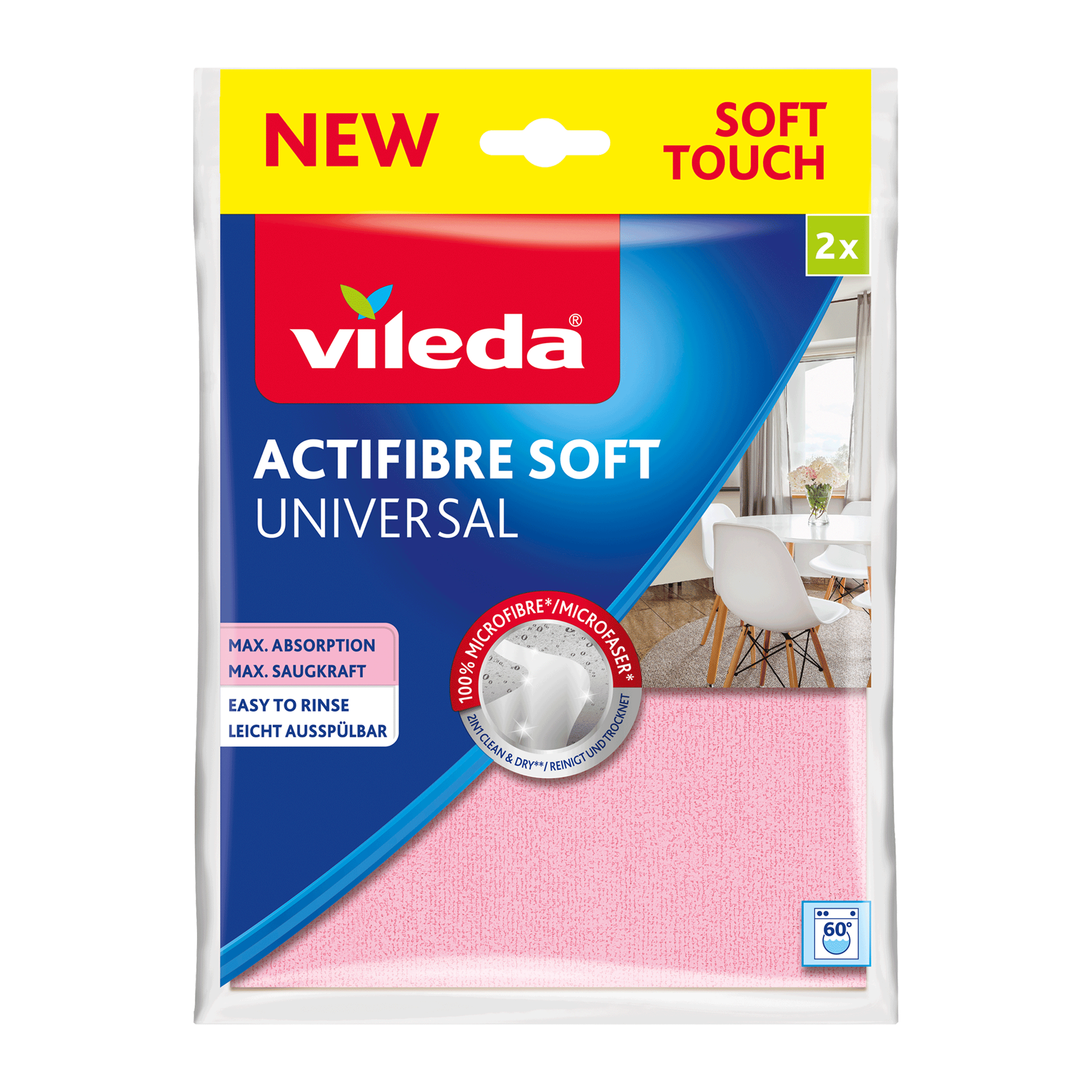 232419 Vileda Suszarka Infinity Flex + Actifibre Soft x2