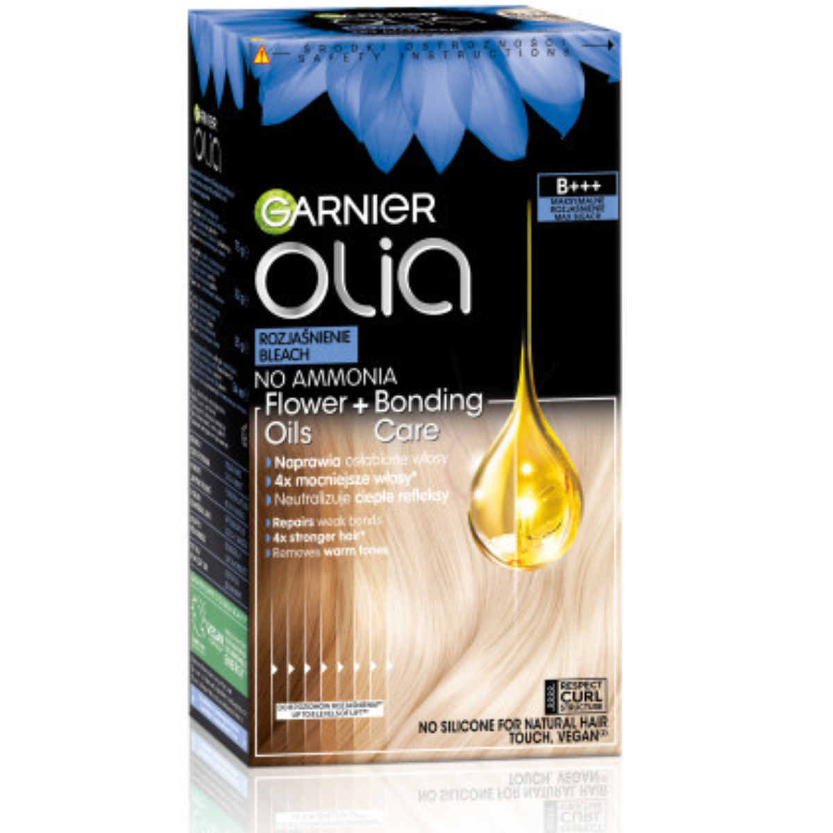 Garnier Olia Pielęgnujące Rozjaśnienie Rozjaśniacz Włosów Bez Amoniaku 2szt.