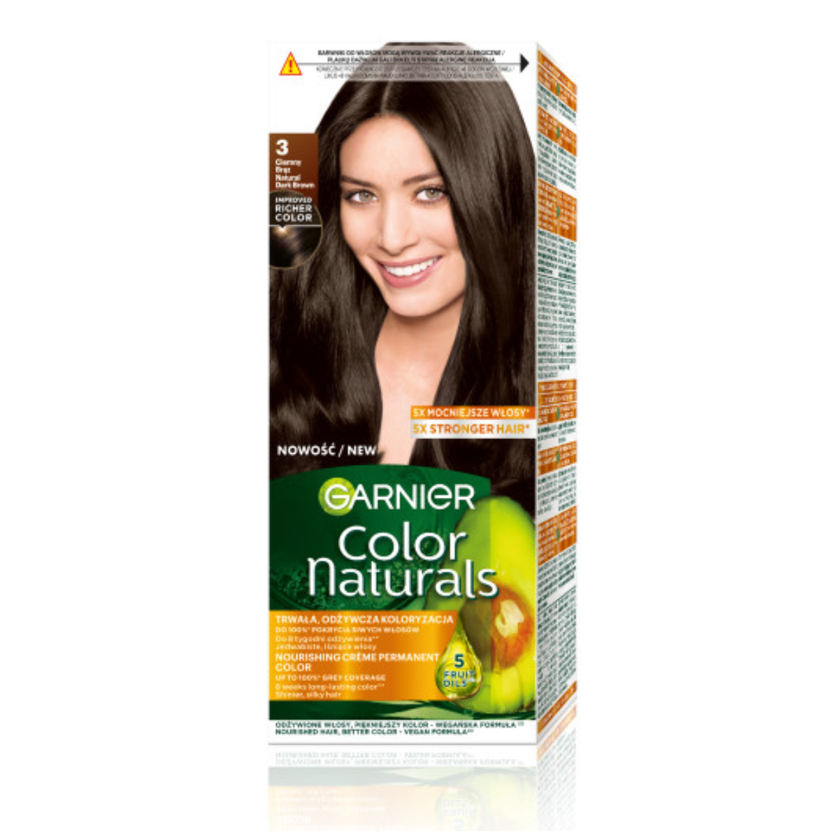 Garnier Color Naturals Farba Do Włosów Ciemny Brąz