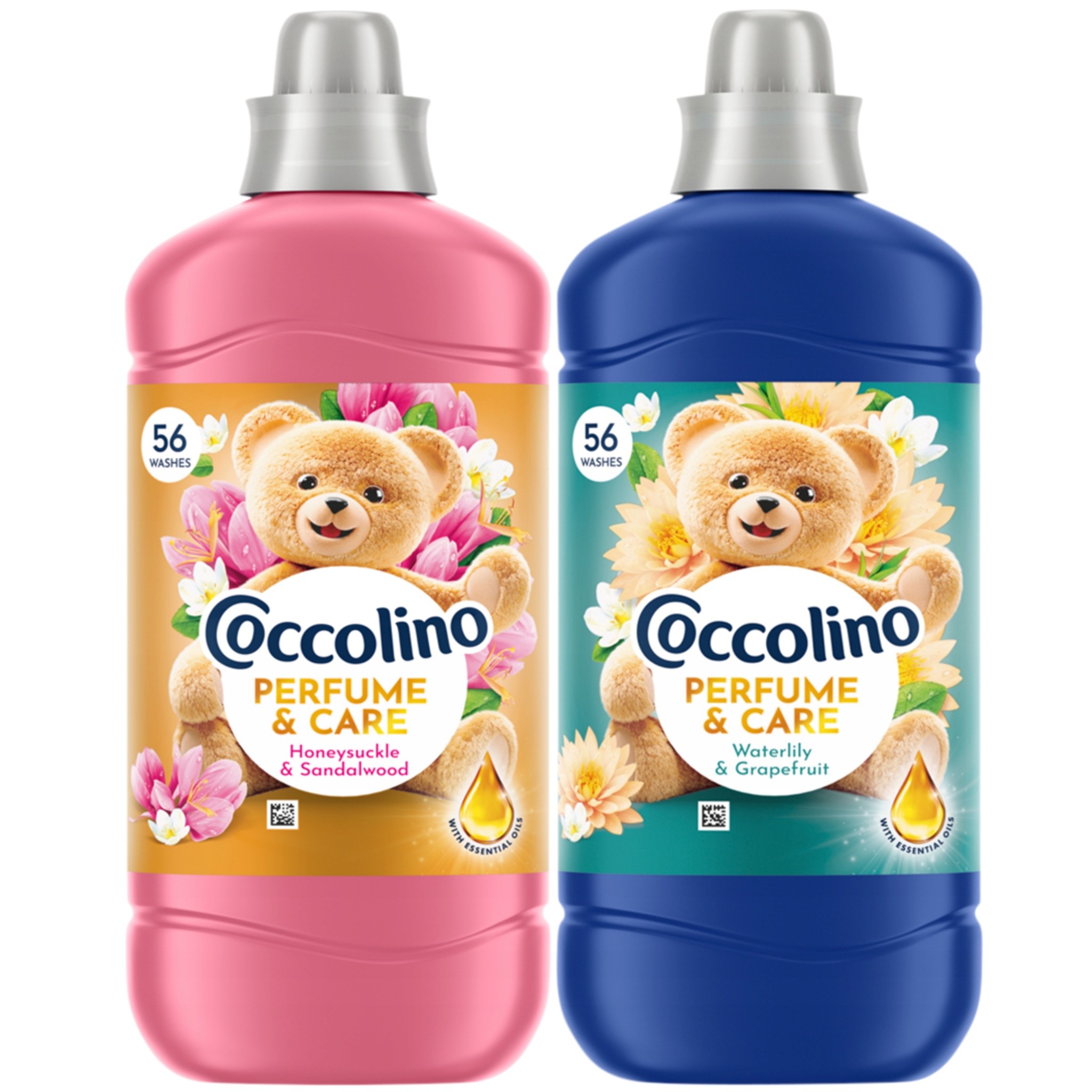 Coccolino Perfume & Care Honeysuckle & Sandalwood 1288ml + Coccolino Perfume & Care Waterlily & Grapefruit 1288ml