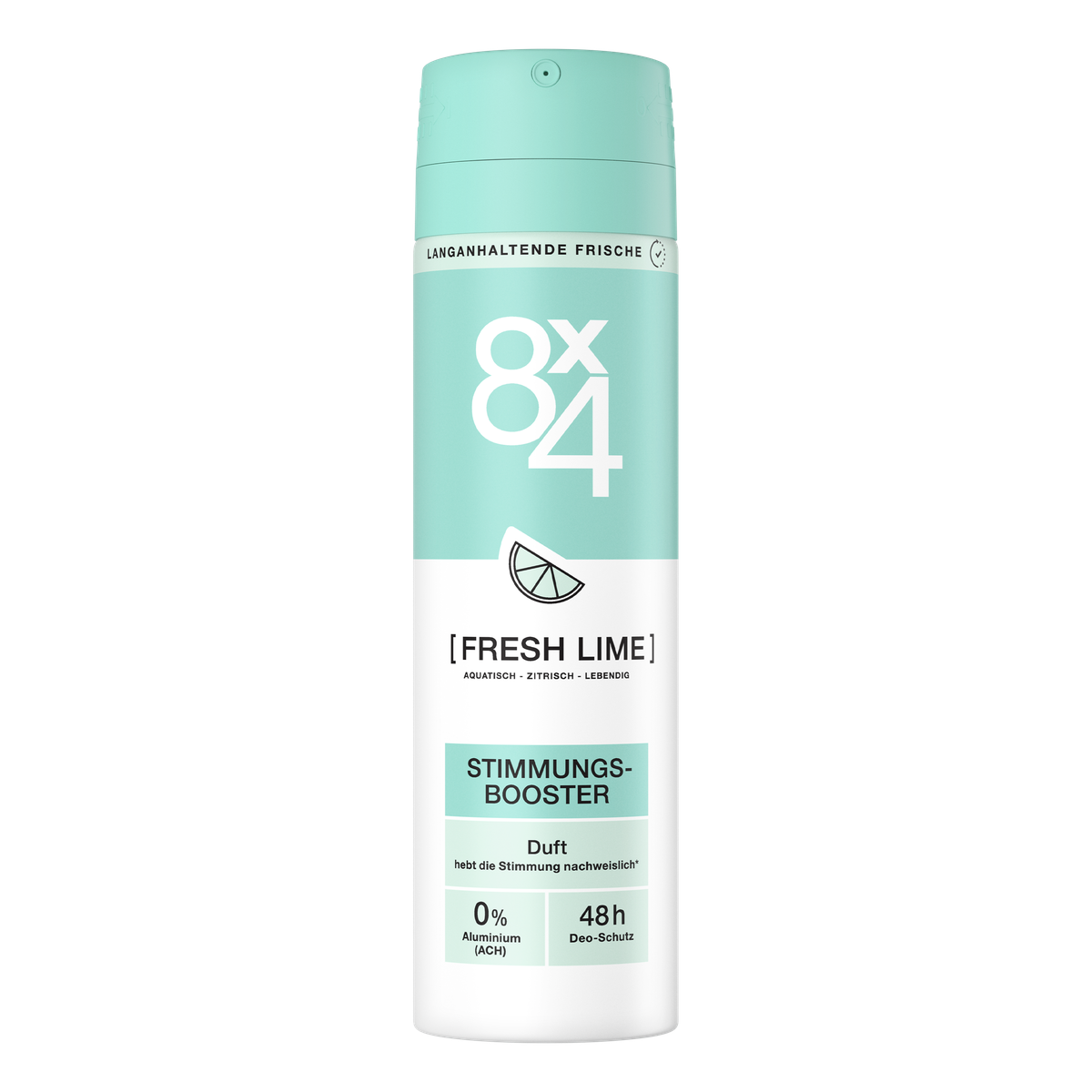 8X4 FRESH LIME Damski Dezodorant w sprayu 48h ochrony bez aluminium 150 ml