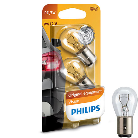 Philips Vision żarówka sygnalizacyjna P21/5W 12 V 2 szt.
