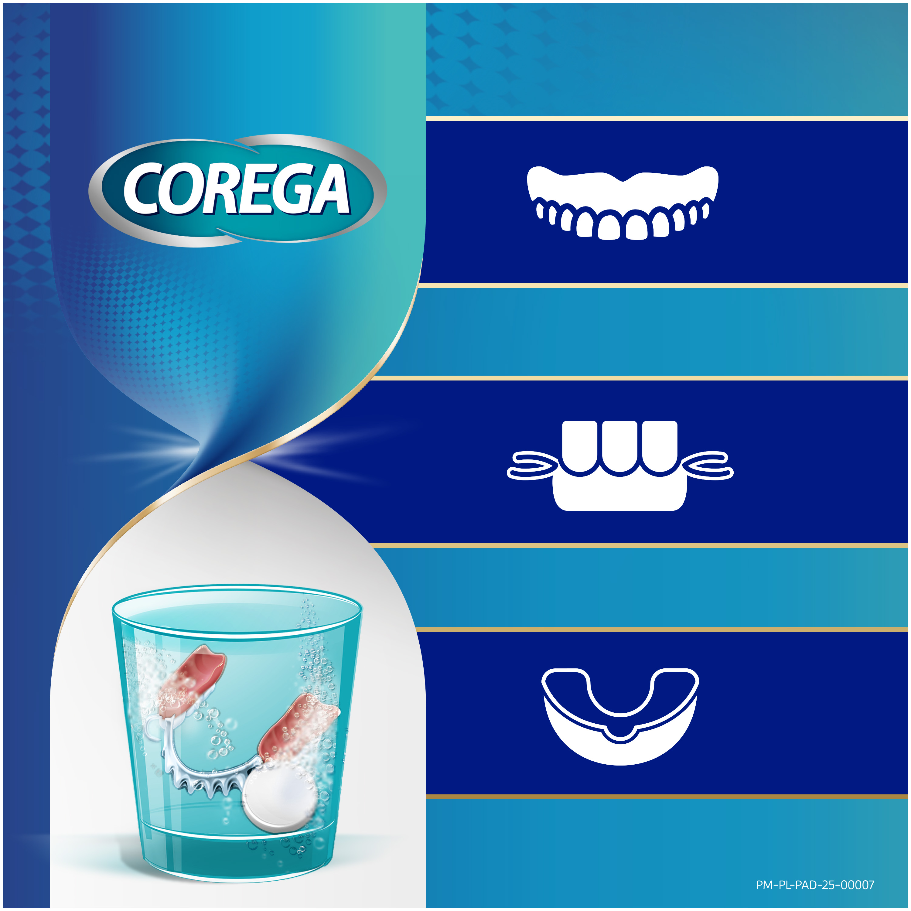 Corega Bio Formuła tabletki do czyszczenia protez zębowych 120 szt.