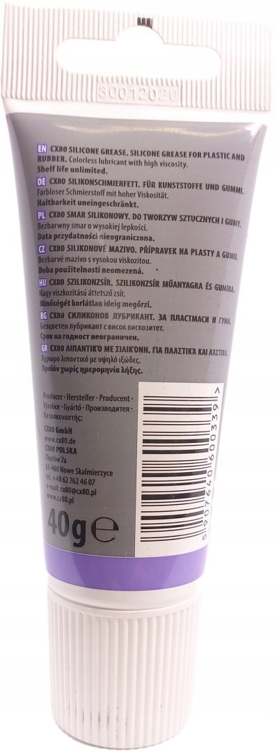 CX-80 Smar silikonowy 40g NSF H1 033