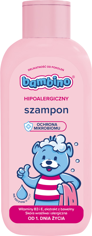 Bambino Szampon z witaminą B3 dla dzieci do ciała, włosów 400ml