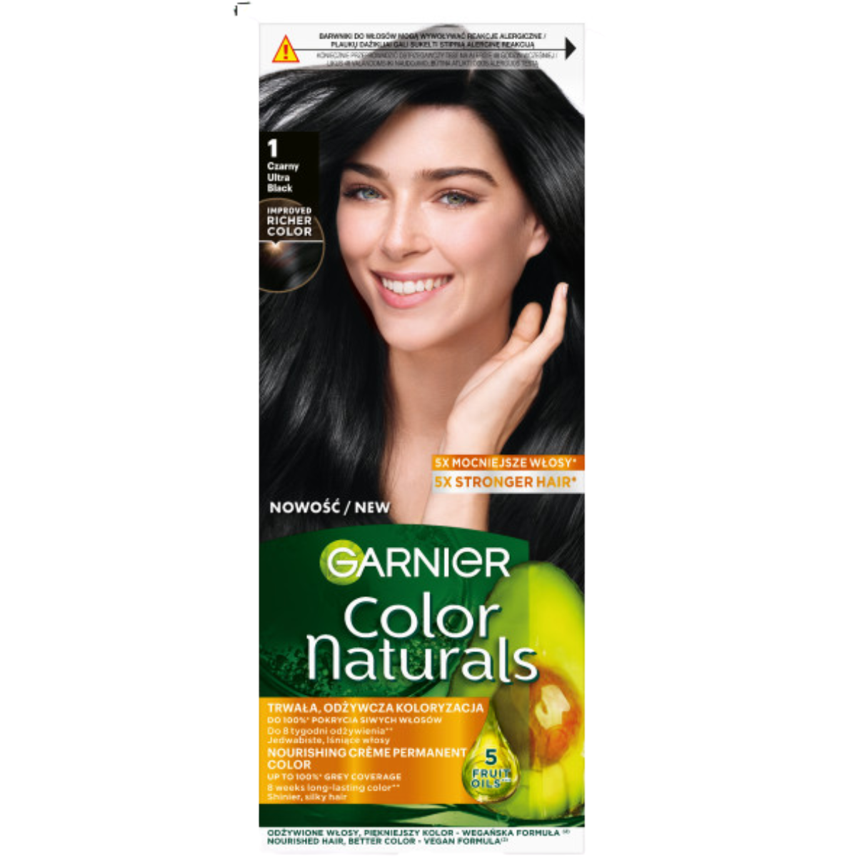 Garnier Color Naturals Creme Farba do włosów Czarny