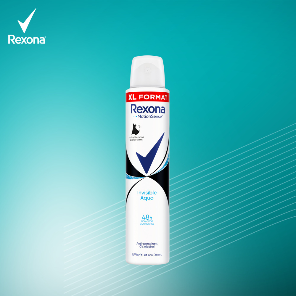 Rexona Motion Sense Invisible Aqua antyperspirant w aerozolu 200 ml