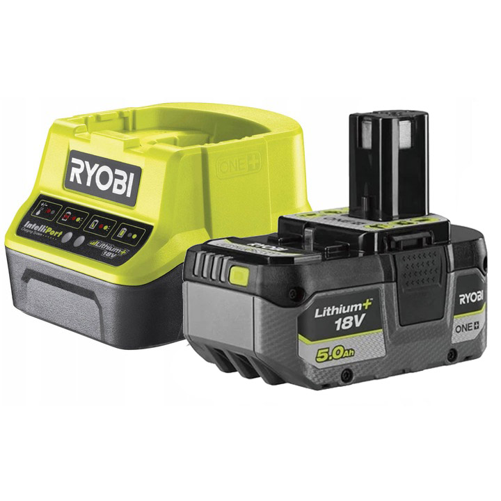 RYOBI LAMPA HALOGEN AKUKULATOROWA LED Z PANELAMI 3000LM + ŁAD + AKU 5Ah