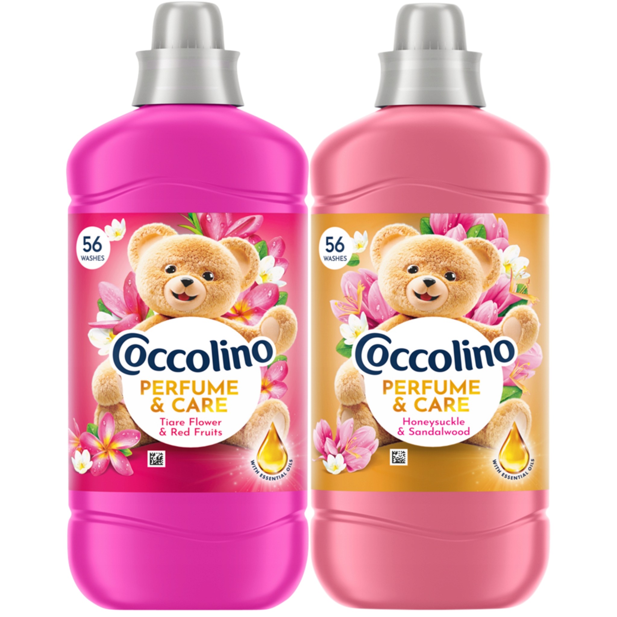 Coccolino Perfume & Care Tiare Flower & Red Fruits 1288ml + Coccolino Perfume & Care Honeysuckle & Sandalwood 1288ml