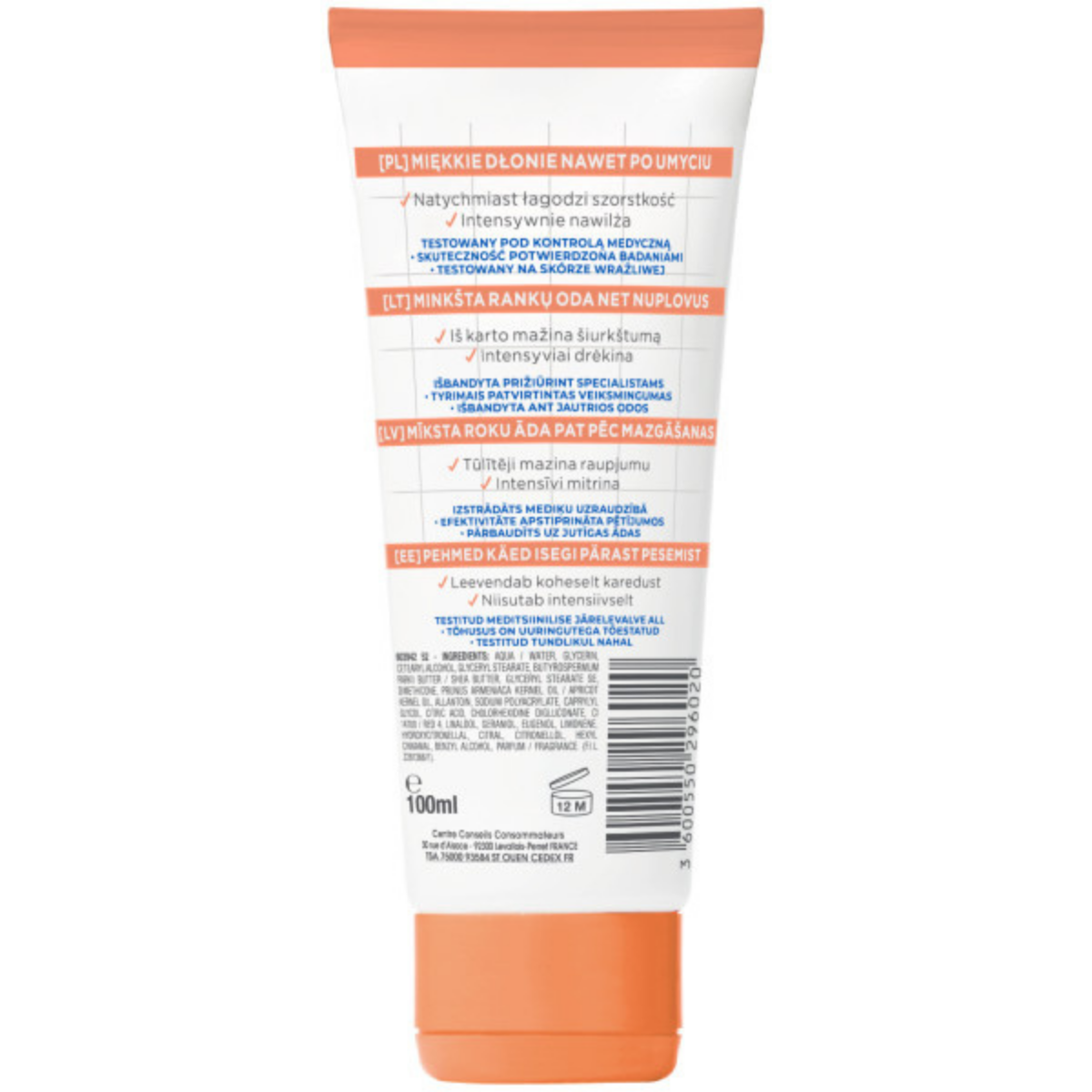 Mixa Shea Nourish Krem do rąk i paznokci 3x100ml