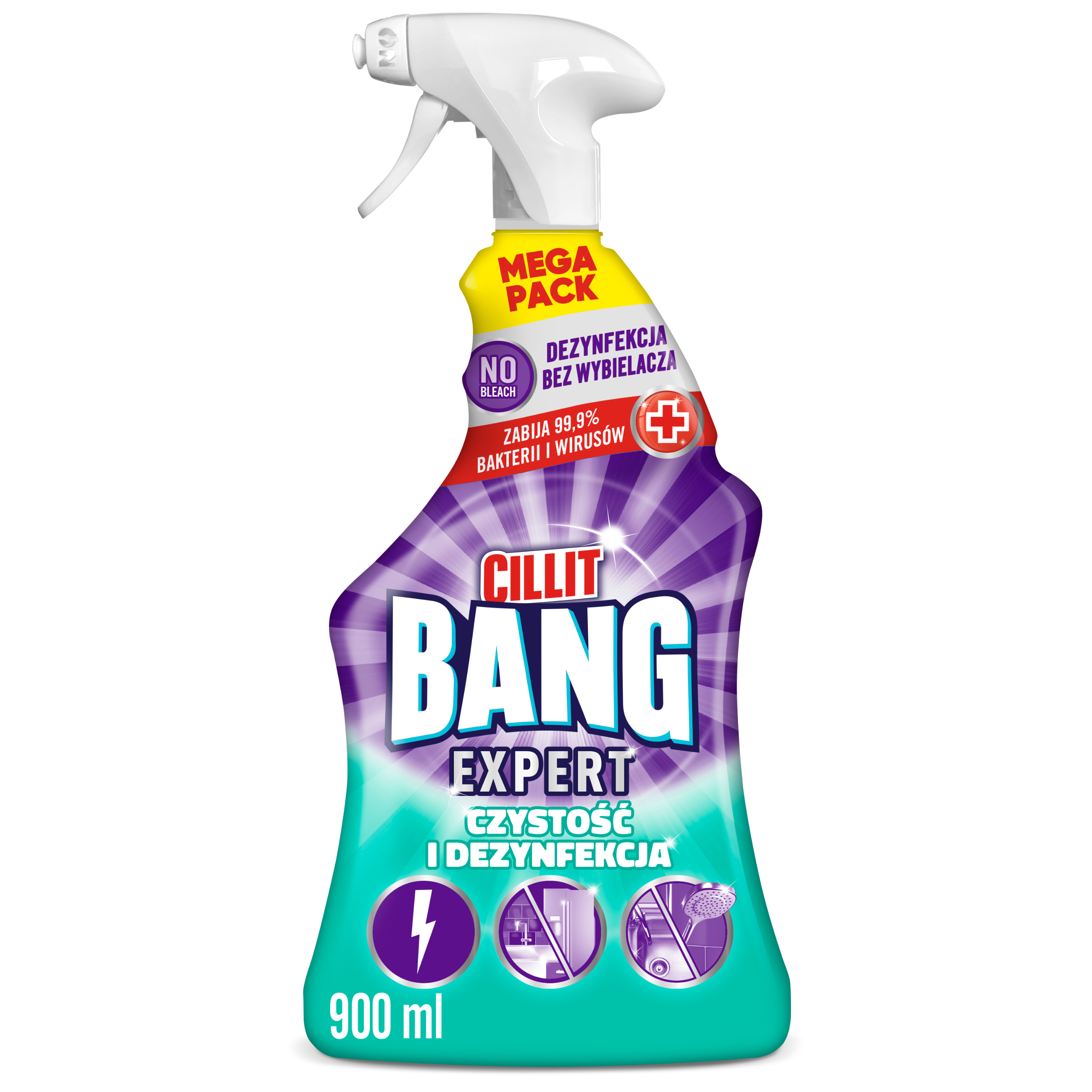 009664 Cillit Bang Czyst i Dezynf 900ml MIX x4