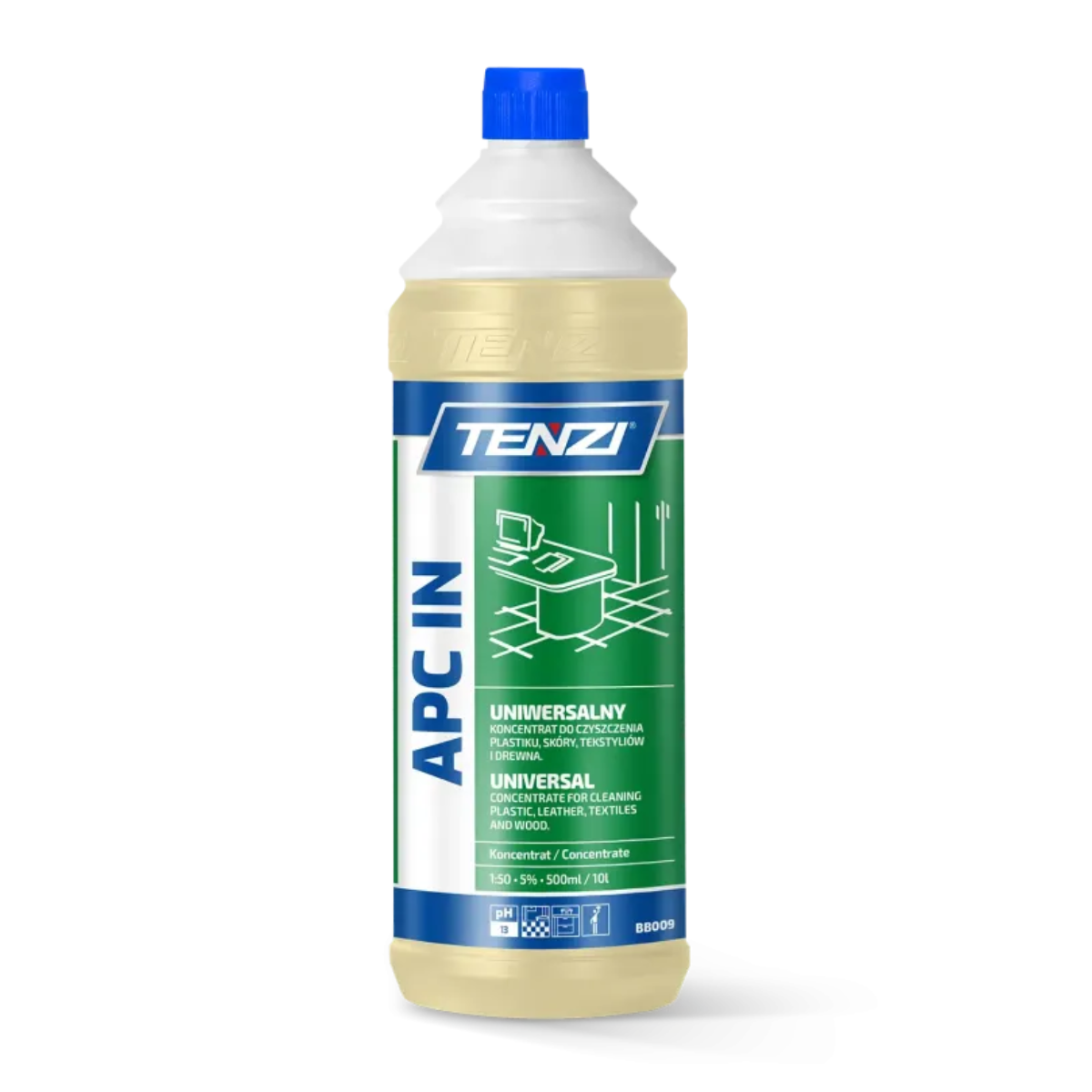 TENZI koncentrat Głęboki doczyszczenie plastików, skór, tekstyliów 1L