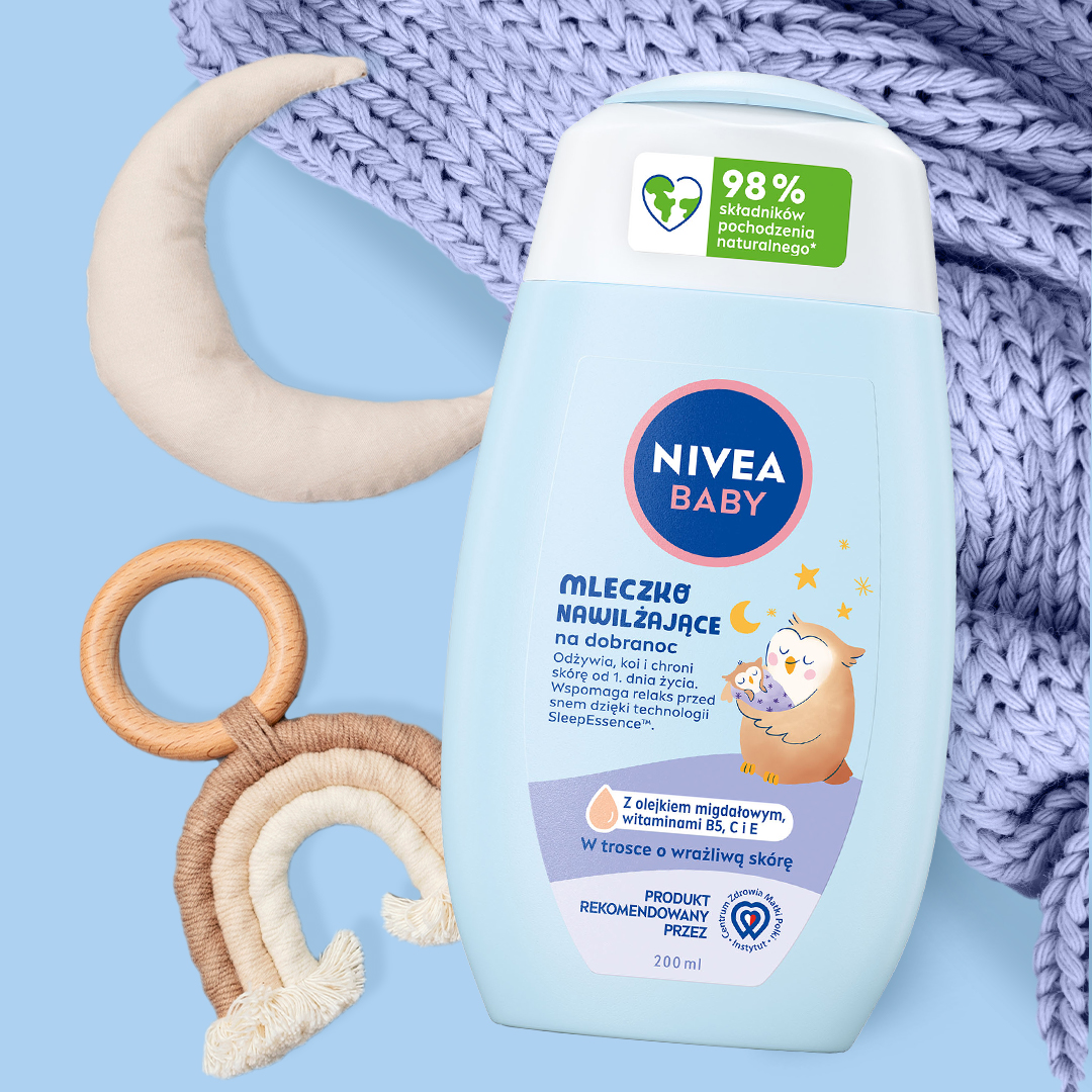 NIVEA BABY WYPRAWKA PIERWSZE DNI dla dzieci i niemowląt, szampon, oliwka