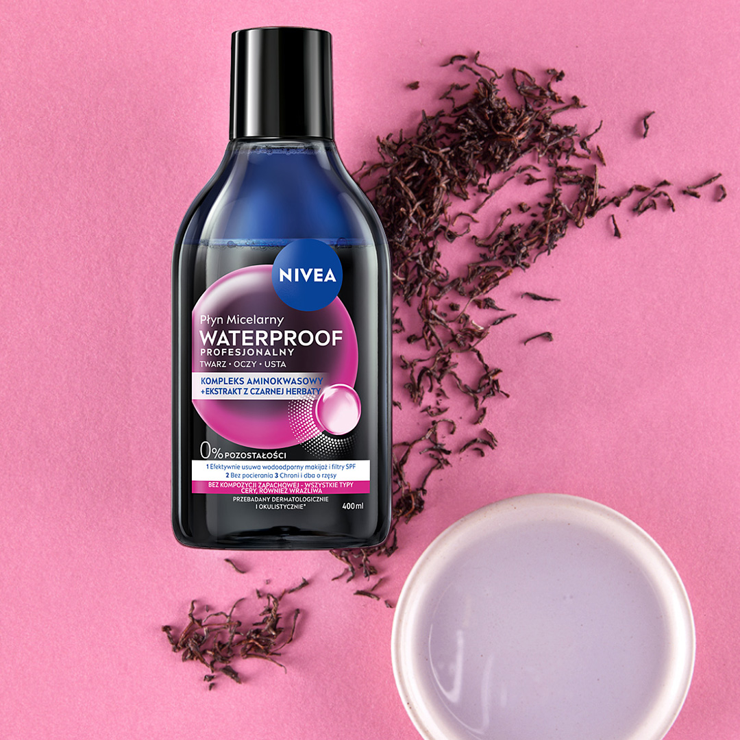 NIVEA Profesjonalny dwufazowy płyn micelarny makijaż wodoodporny 400 ml
