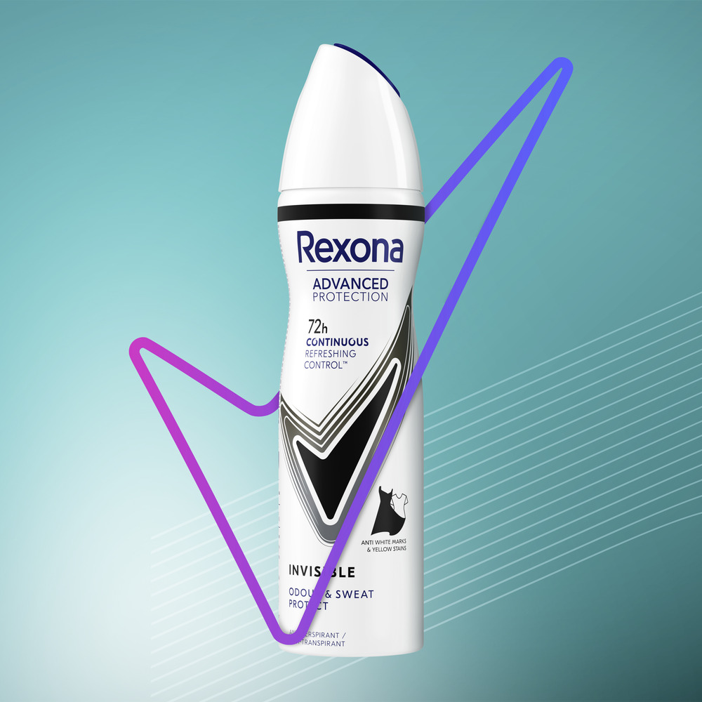 Rexona Invisible Black & White antyperspirant w sprayu dla kobiet 150 ml