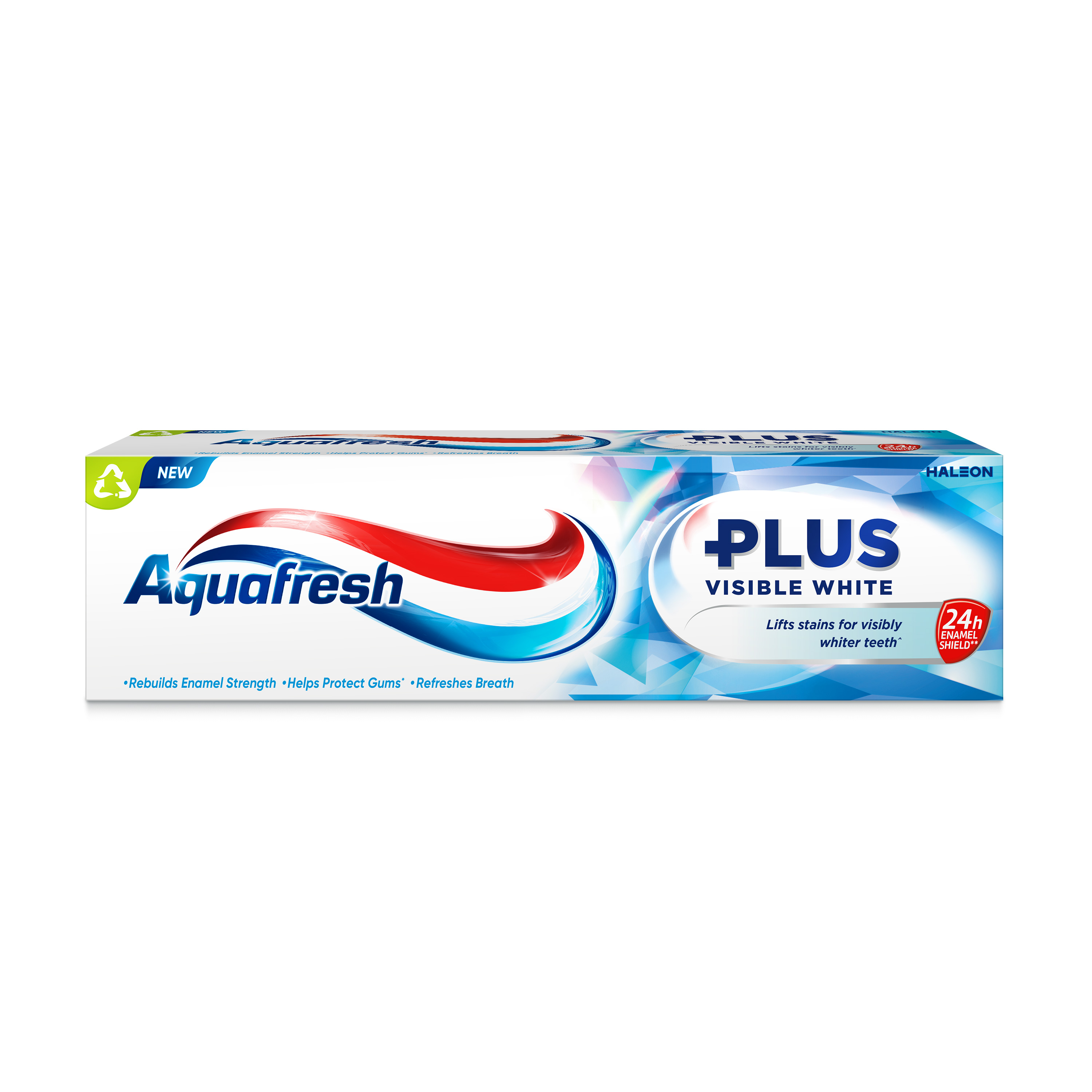 Aquafresh Plus Pasta do zębów Visible White z fluorkiem wybielająca 75ml