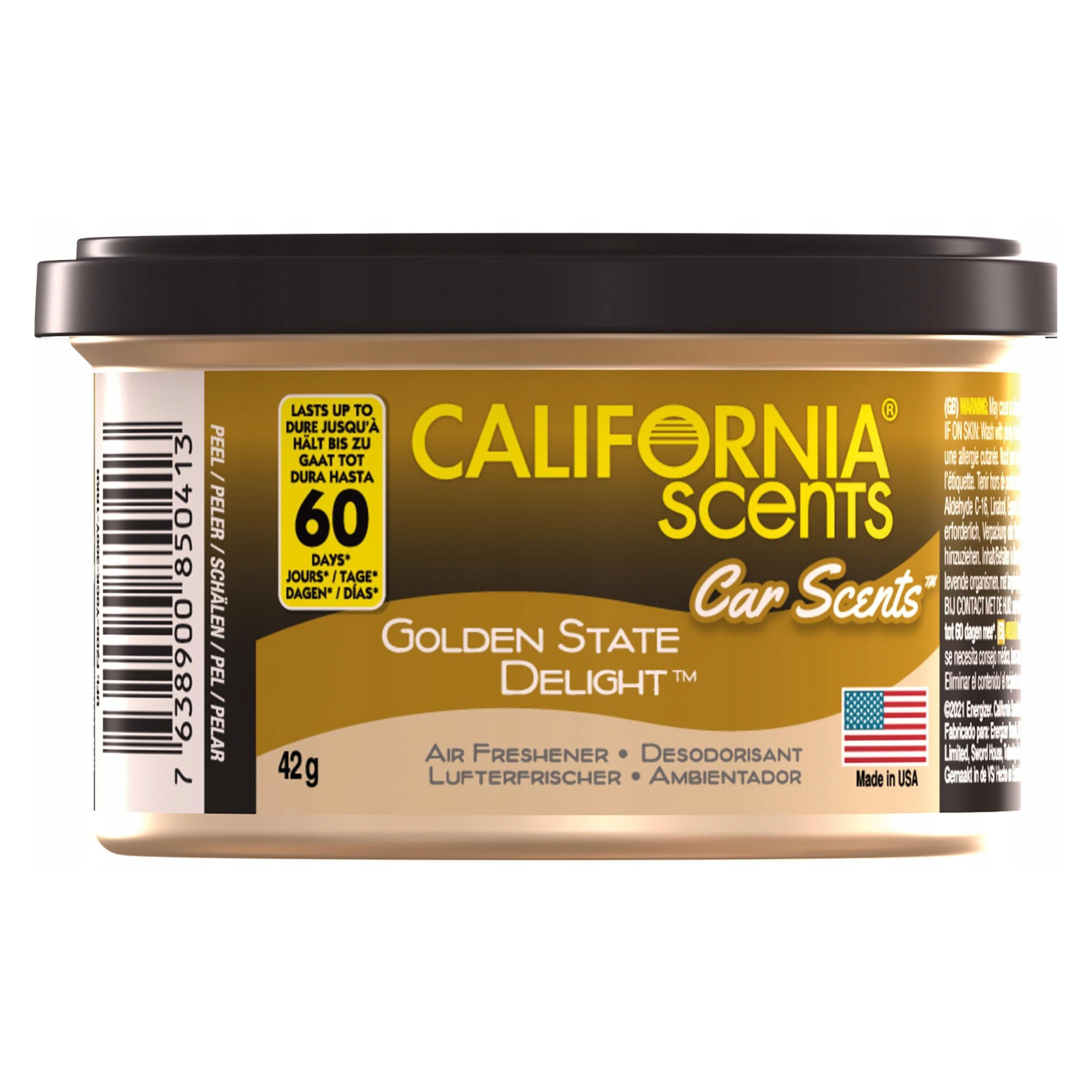 CALIFORNIA SCENTS Golden State Delight Odświeżacz Puszka zapachowa 42g