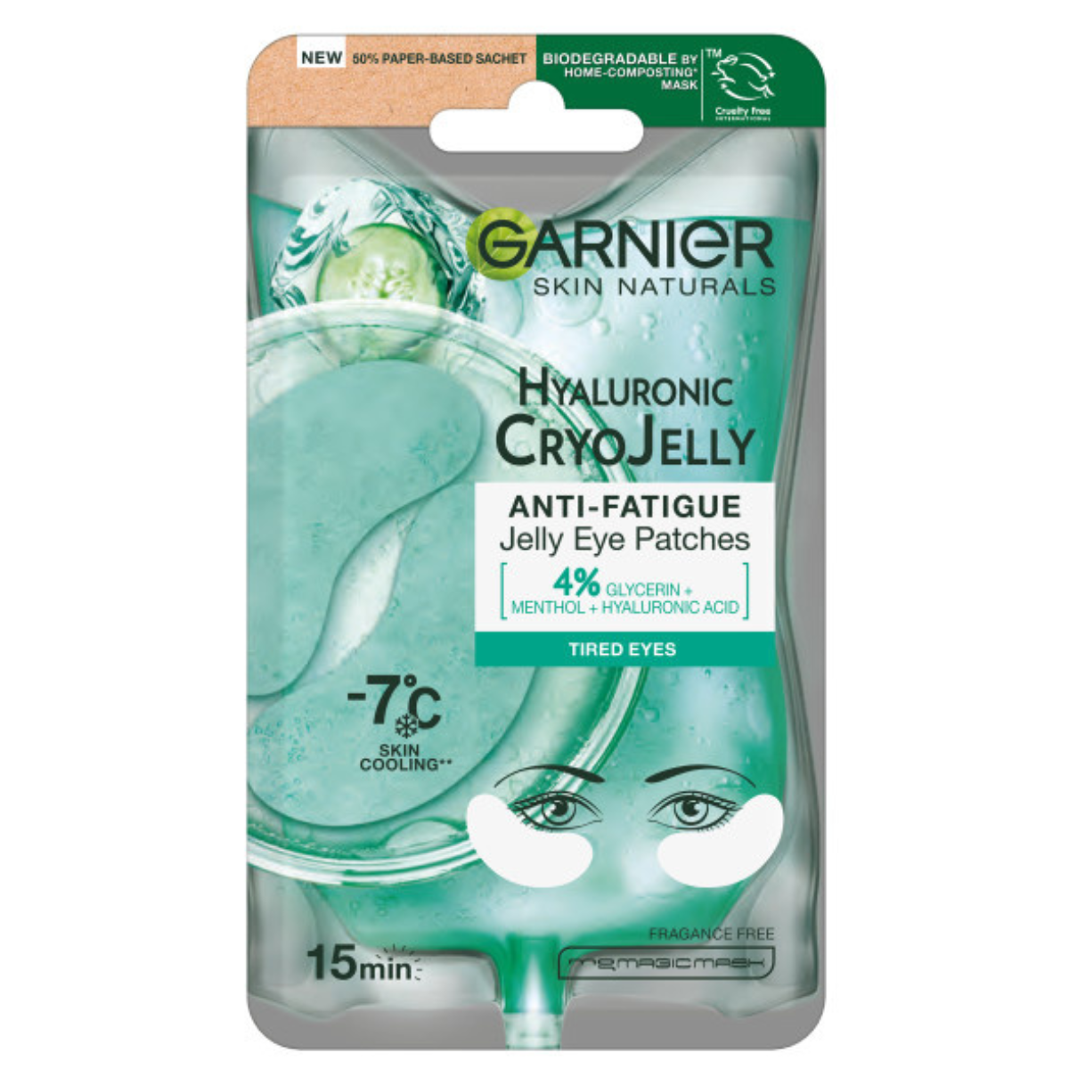 Garnier Maseczki Hyaluronic Aloe +CryoJelly +Płatki Pod Oczy +Maska do Ust