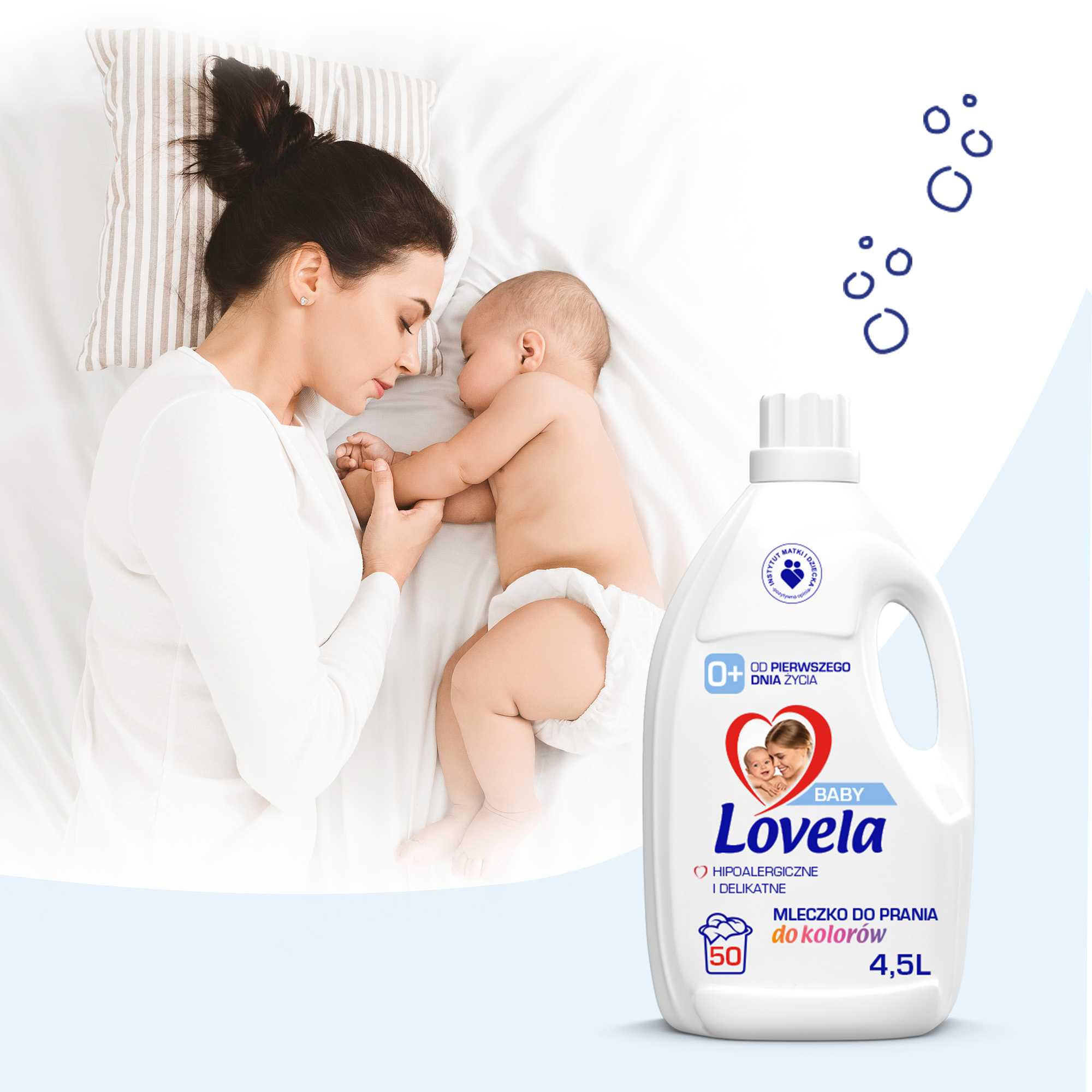 Lovela BABY Hipoalergiczne Mleczko do Prania Koloru Kolor dla Dzieci 2×4.5L