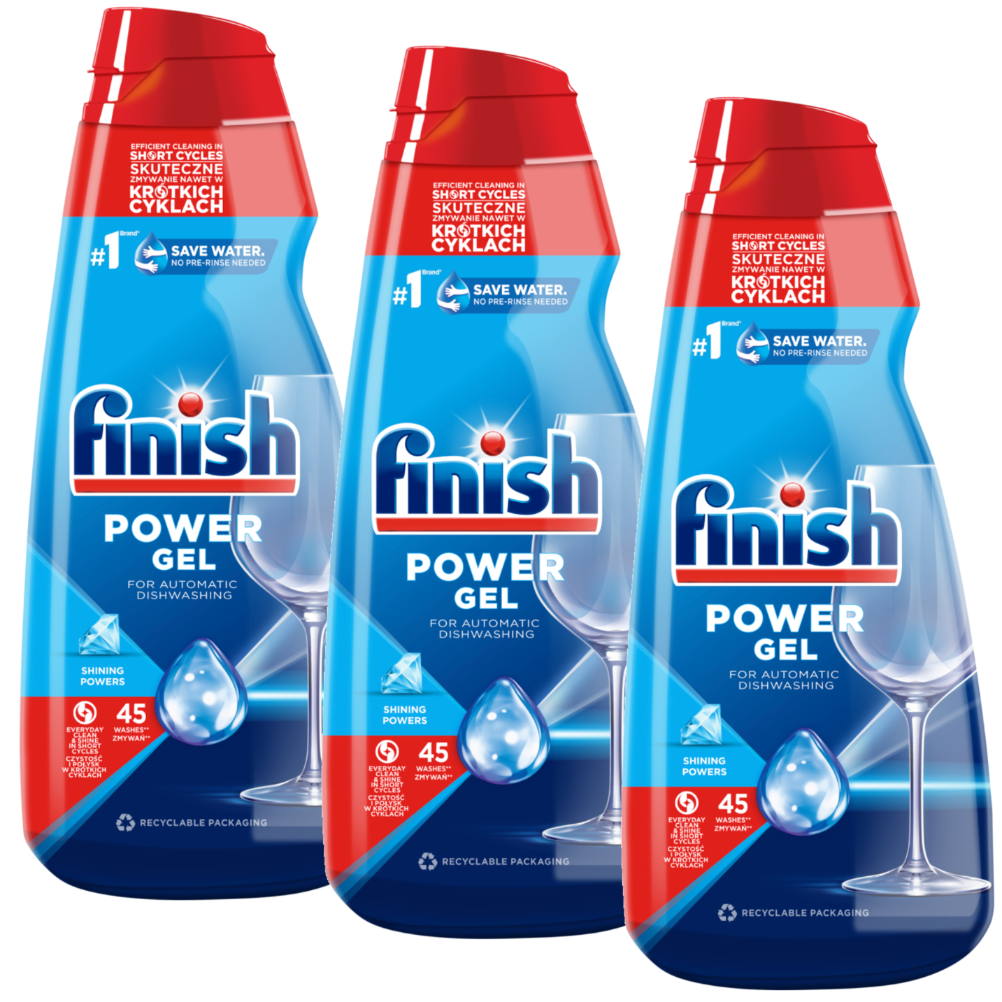 Finish Żel All in 1 Max 900ml x3 Z42[zestaw]