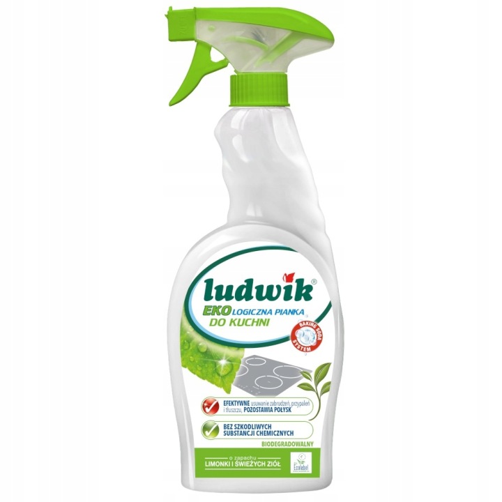 LUDWIK ekologiczny -specjalista Ekologiczna pianka do czyszczenia kuchni spray 750 ml