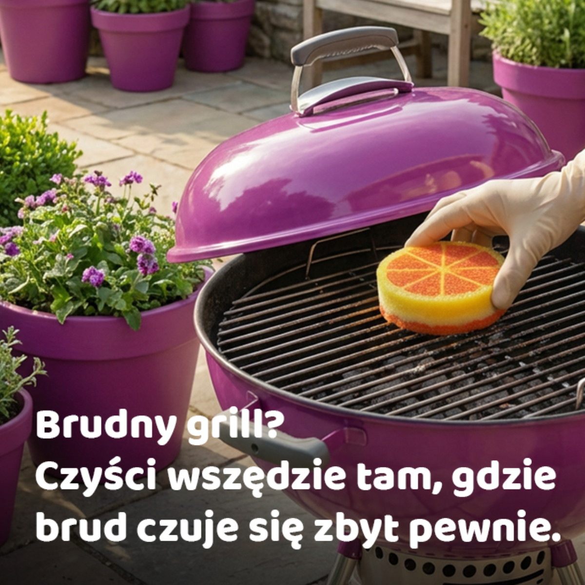 Vileda Punch Mocny zmywak Pomarańcza 1 szt.