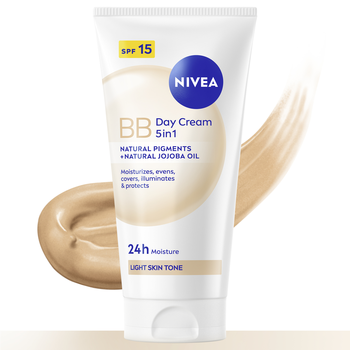NIVEA 5w1 Krem BB nawilżający na dzień odcień jasny 24h SPF15 50ml