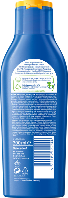 NIVEA SUN KIDS Balsam ochronny dla dzieci do opalania SPF50+