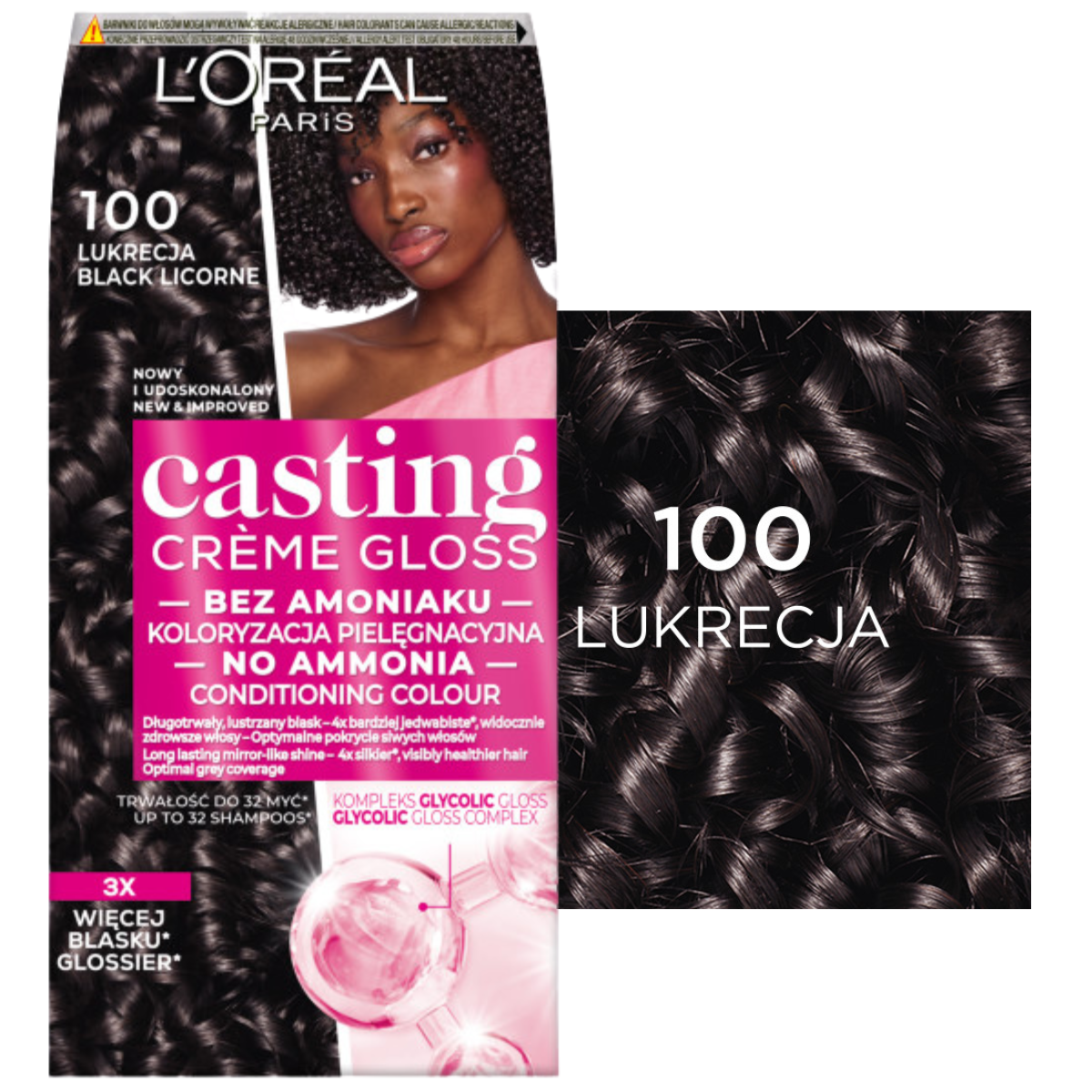 L’Oréal Casting Crème Gloss Farba Do Włosów Bez Amoniaku 100 Lukrecja