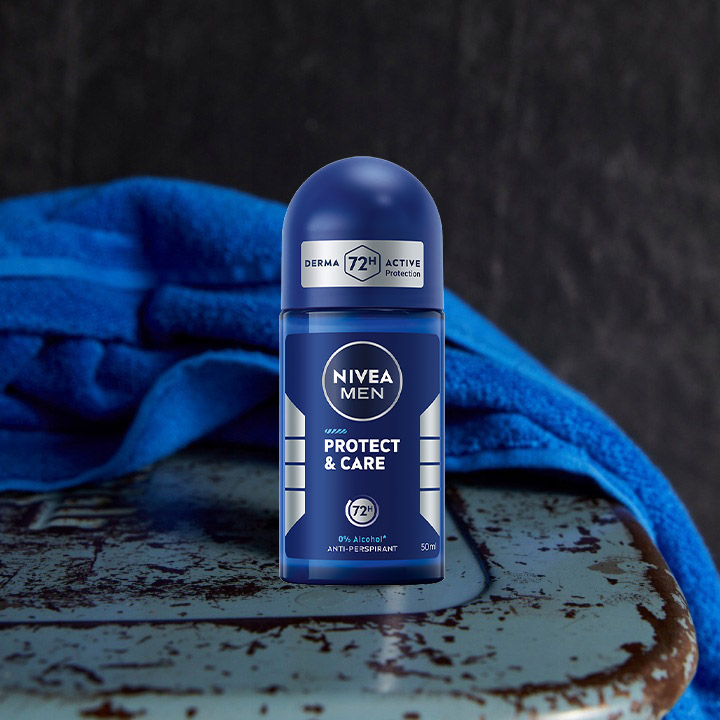 NIVEA MEN Protect & Care Antyperspirant męski w kulce 72h, 50 ml