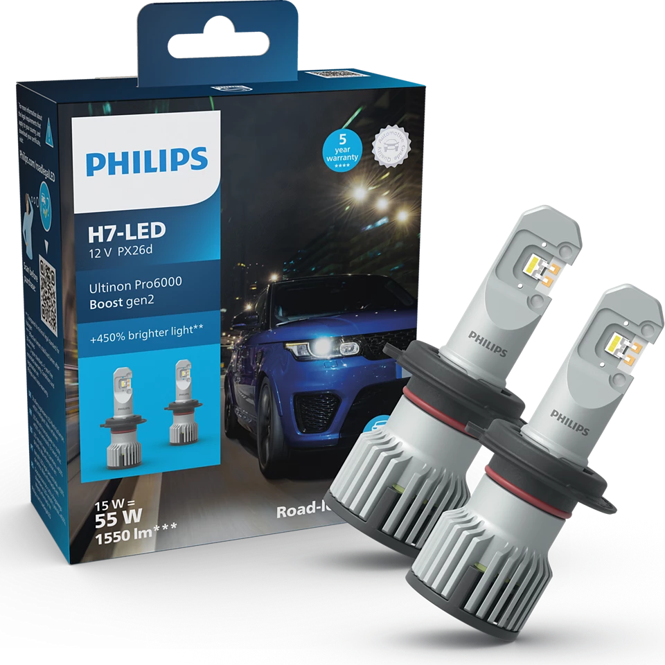 Philips Ultinon Pro6000 Boost żarówki LED H7 U60B2 12 V