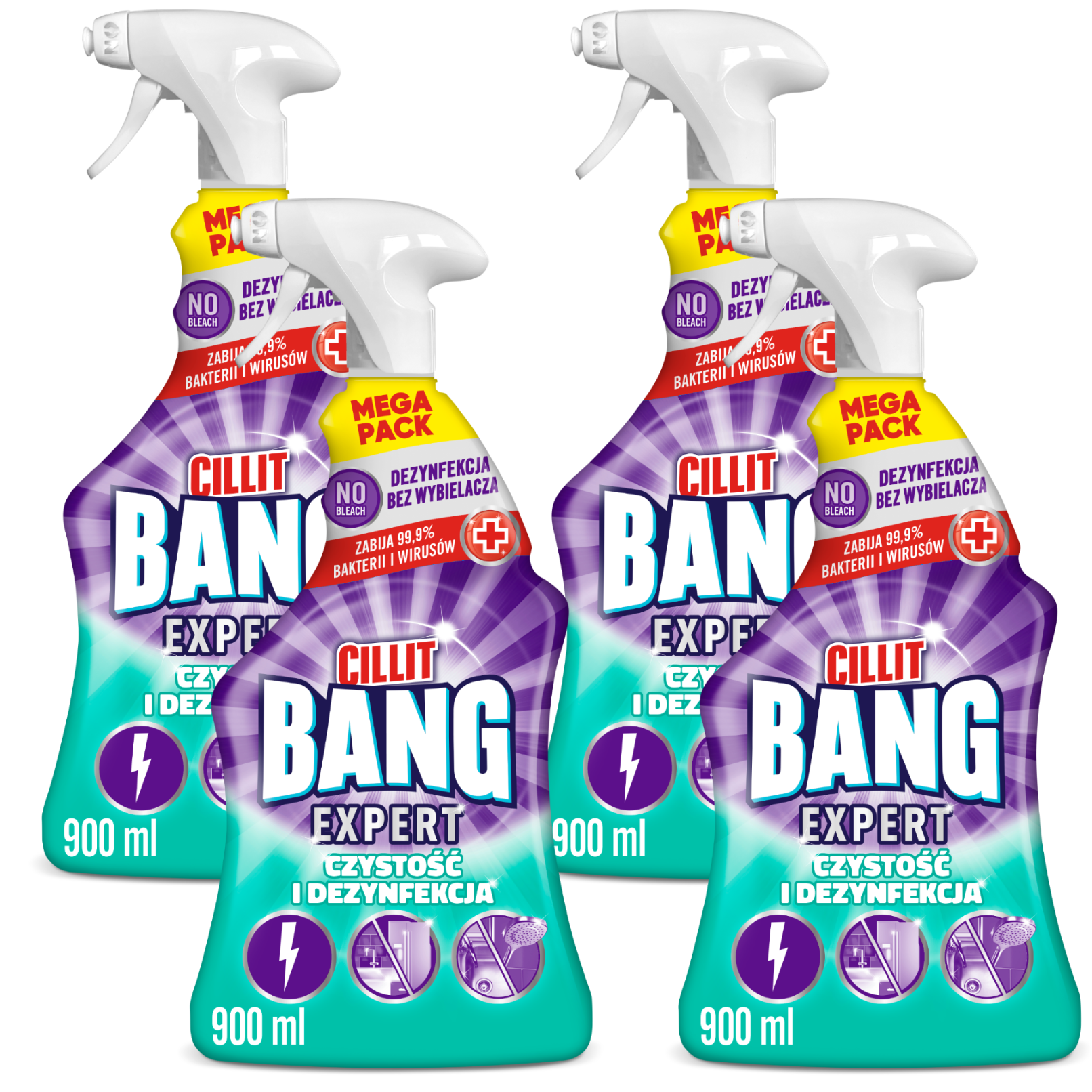 009664 Cillit Bang Czyst i Dezynf 900ml x4