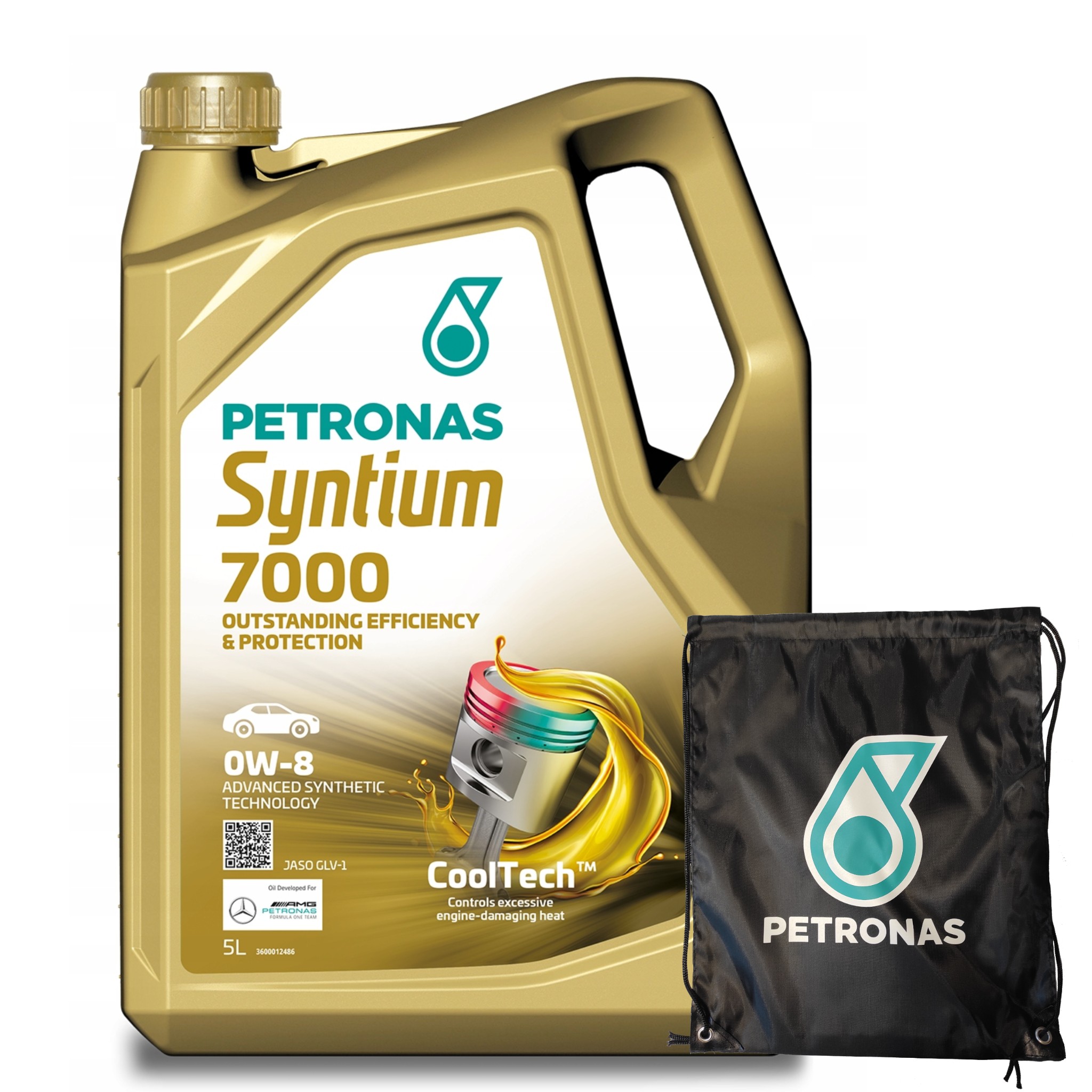 Olej Silnikowy PETRONAS Syntium 7000 JASO GLV-1 0W-08 5L + Worek GRATIS