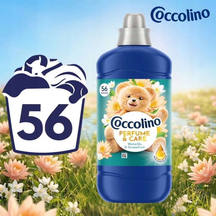 Coccolino Perfume & Care Honeysuckle & Sandalwood 1288ml + Coccolino Perfume & Care Waterlily & Grapefruit 1288ml