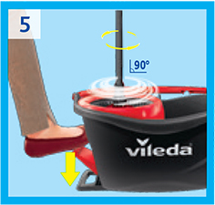 Vileda Easy Wring&Clean Turbo Mop + 242337 Bee Smart Worki na Śmieci LDPE 60l 10szt. 242434