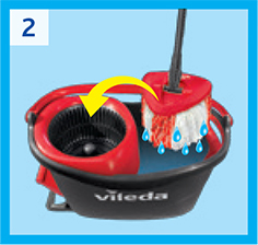 Vileda Easy Wring&Clean Turbo Mop + 242337 Bee Smart Worki na Śmieci LDPE 60l 10szt. 242434