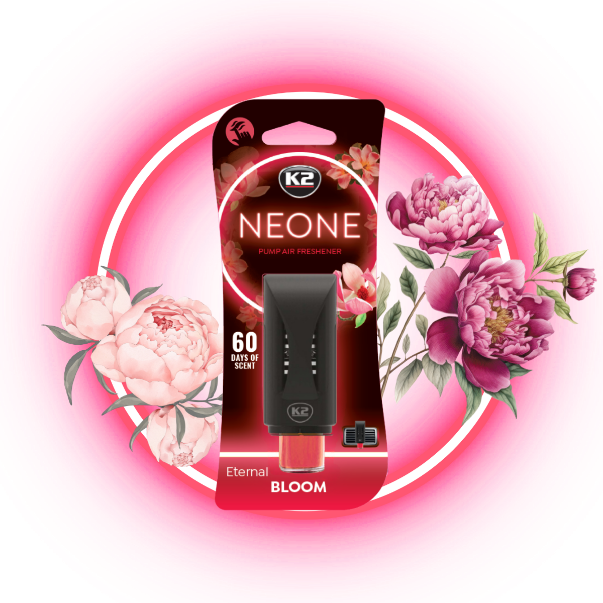 K2 V376 NEONE ETERNAL BLOOM Zapach w kratkę nawiewu z pompką