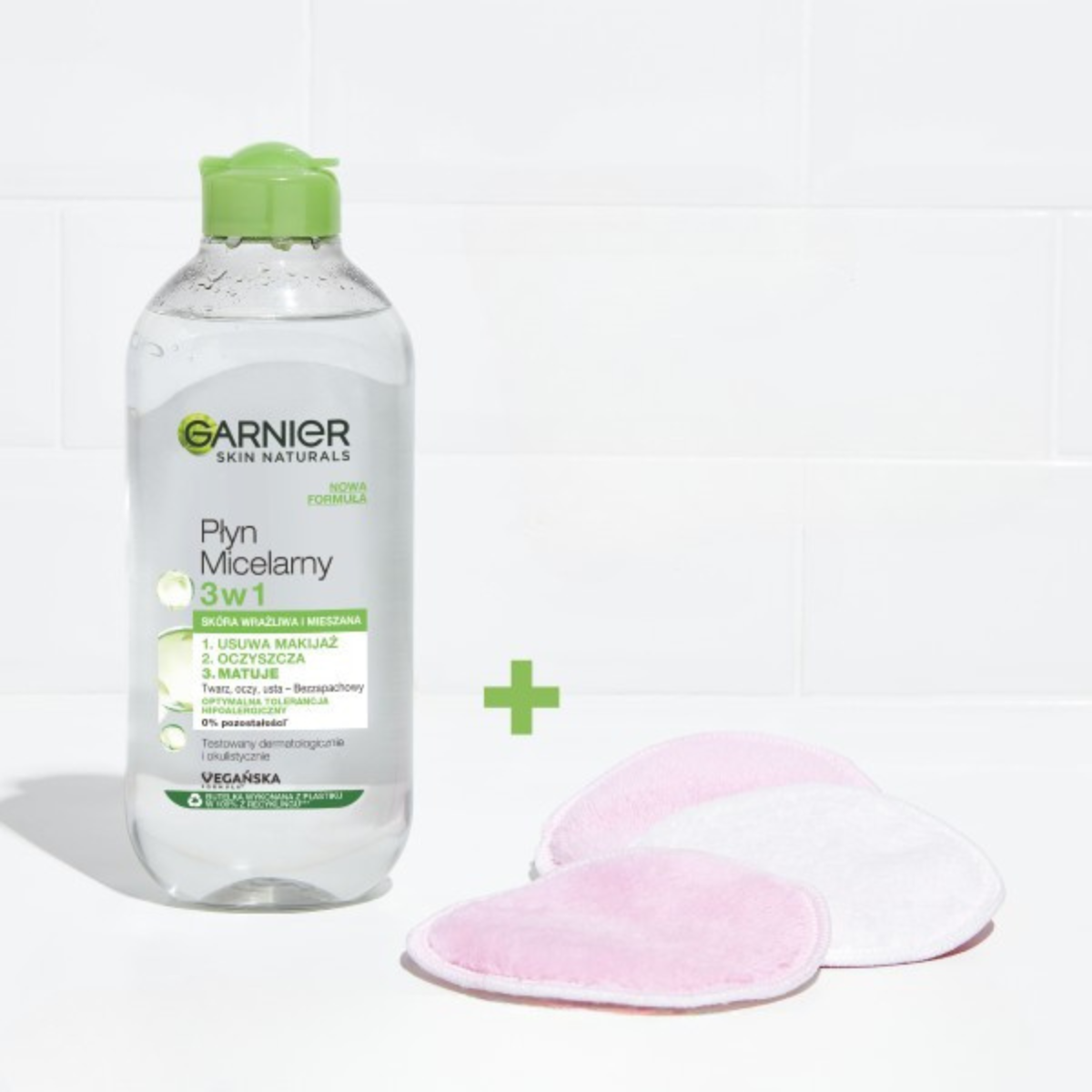 Garnier Skin Naturals Płyn Micelarny 2w1 skóra normalna i mieszana 3x400ml