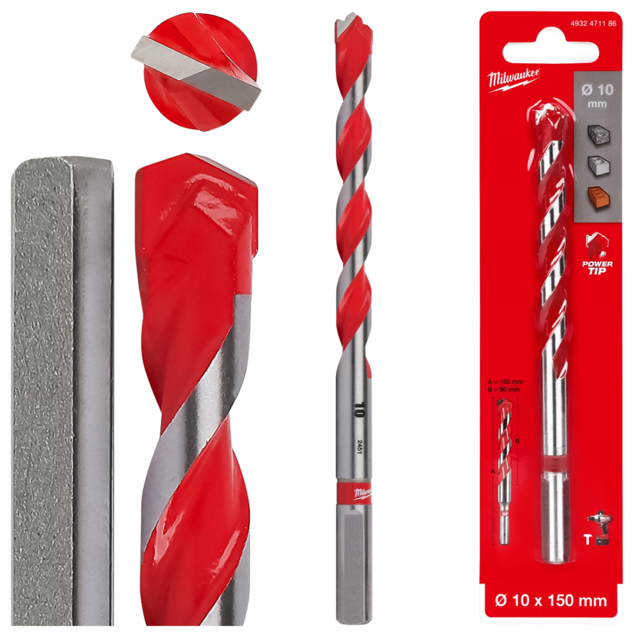Milwaukee Premium wiertło udarowe do betonu 10 × 150 mm
