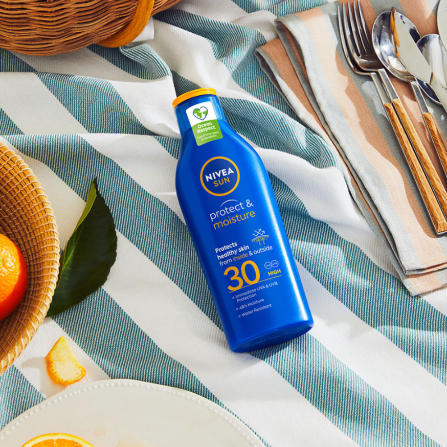 NIVEA Sun Balsam ochronny + Nawilżający balsam do opalania+ krem do twarzy