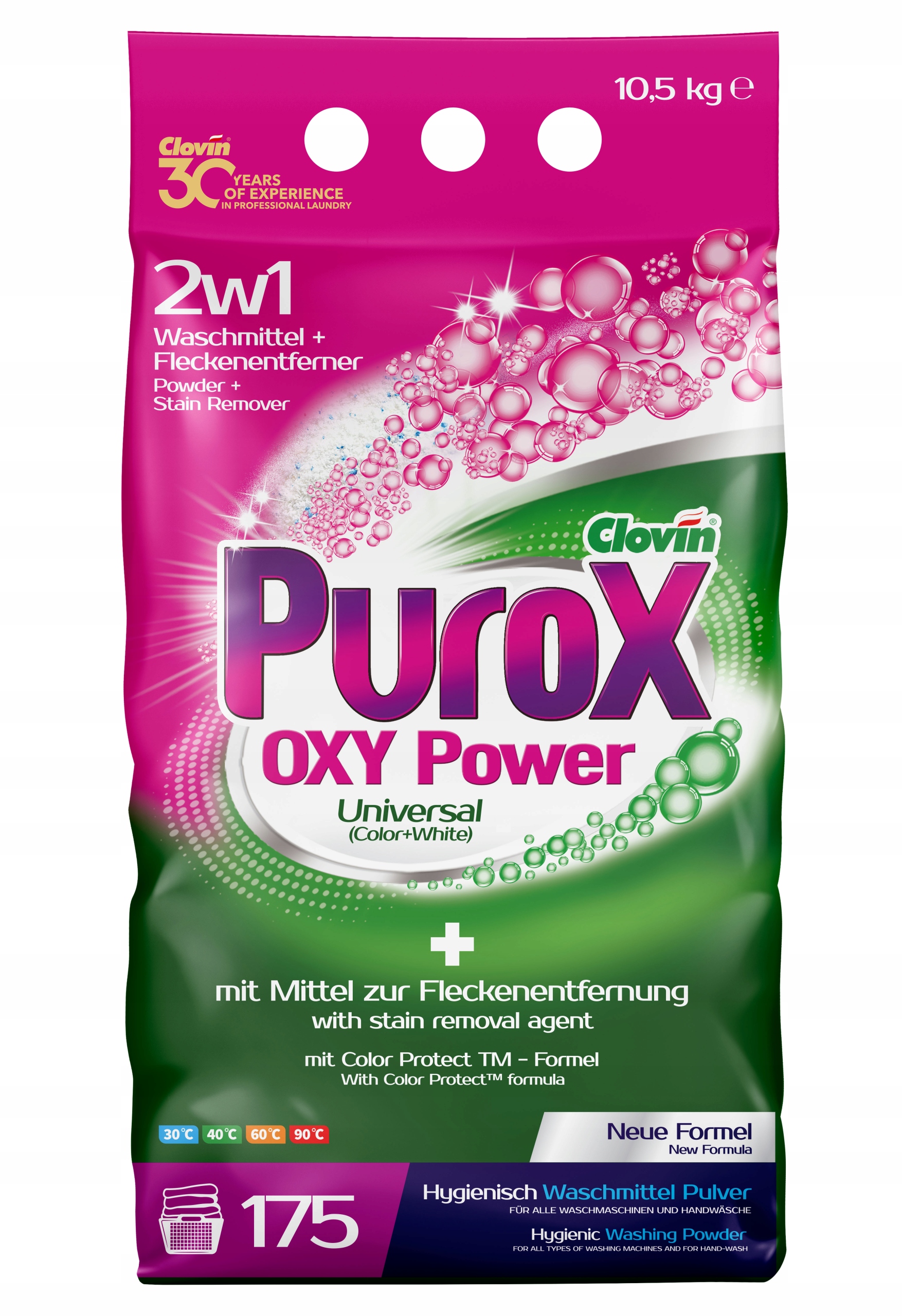 PUROX OXY Power Universal proszek do prania 2w1 Color+White 10,5 kg