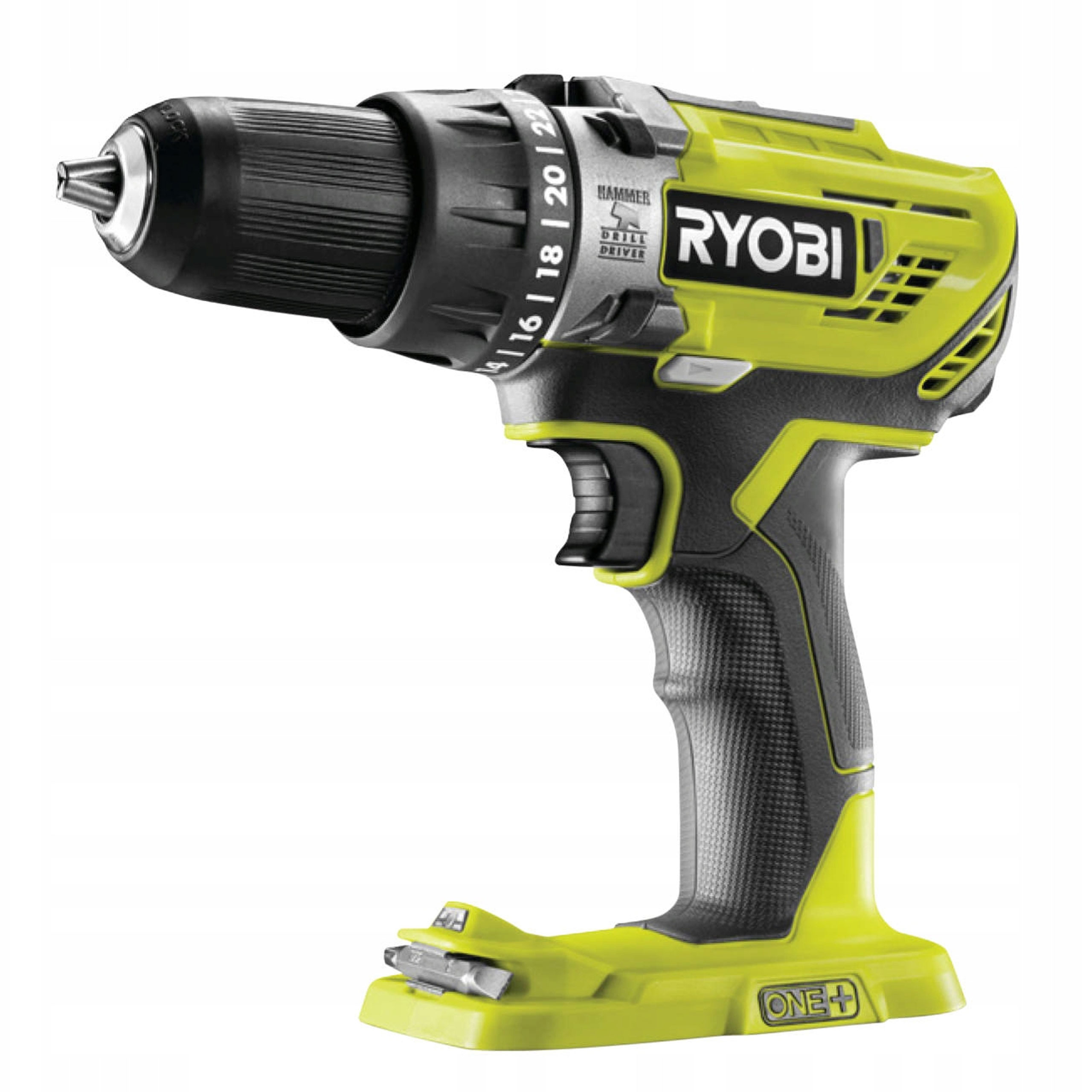 RYOBI Akumulatorowa Wiertarko-wkrętarka Udarowa 18V + Zestaw Bitów 10 szt