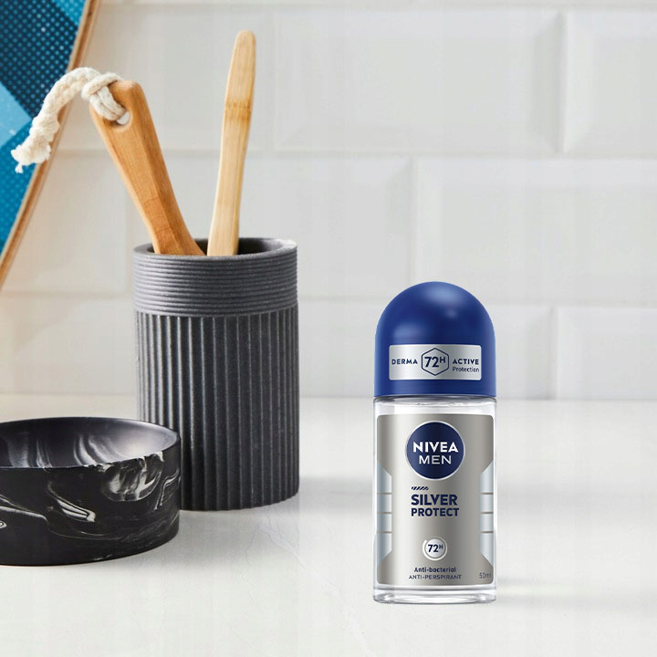 6 x NIVEA MEN ANTYPERSPIRANT ROLL ON MIX 50 ml