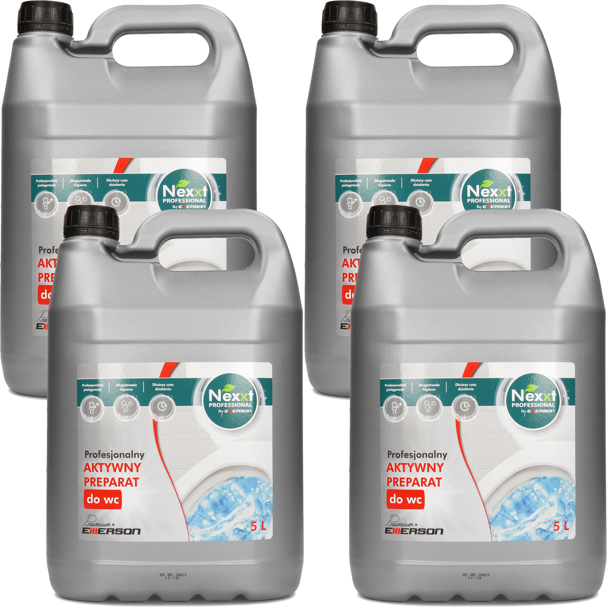4 x Płyn do WC Preparat NEXXT 5L Profesjonalny Zapas
