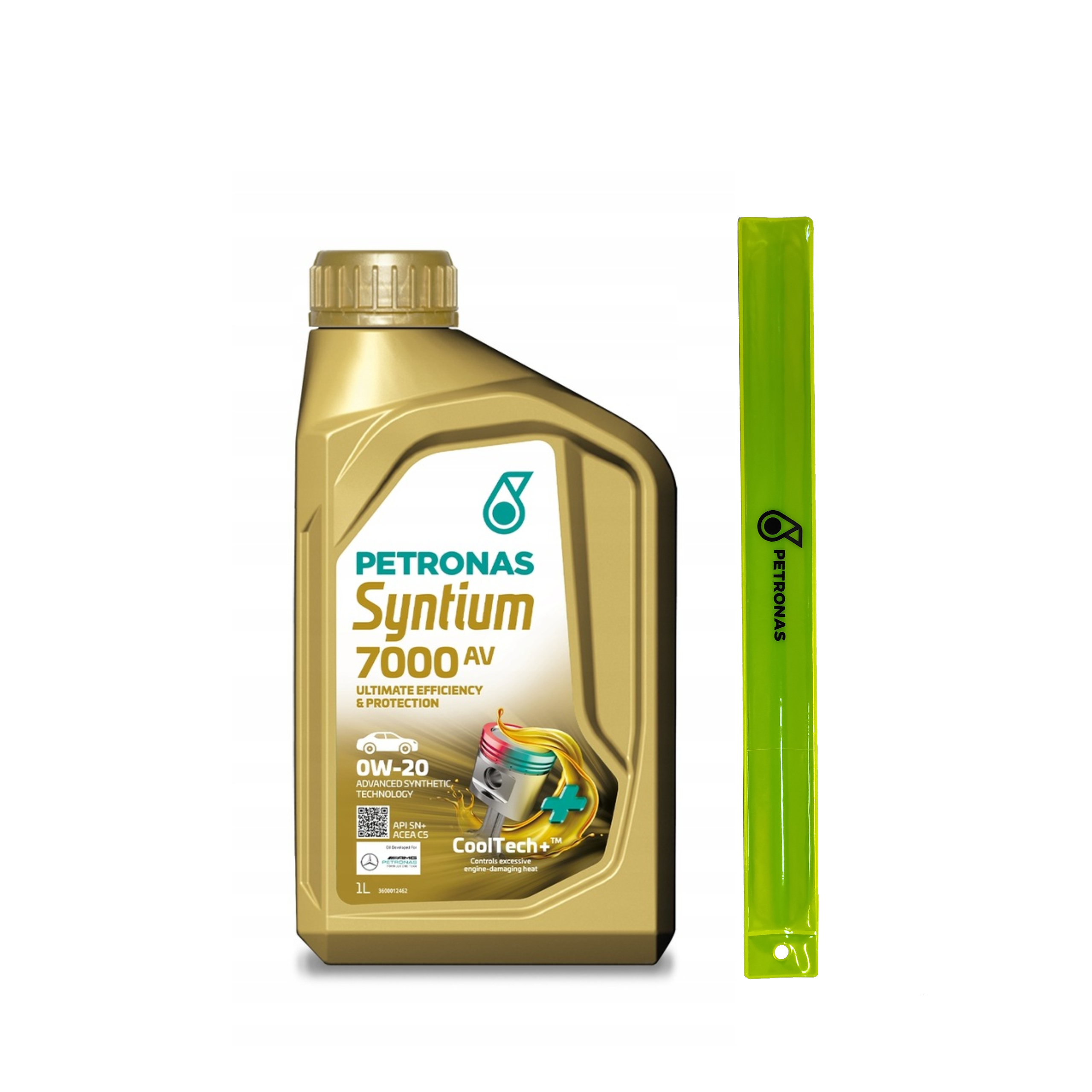 Olej Silnikowy PETRONAS Syntium 7000 AV 0W-20 ACEA C5 1L + Opaska GRATIS
