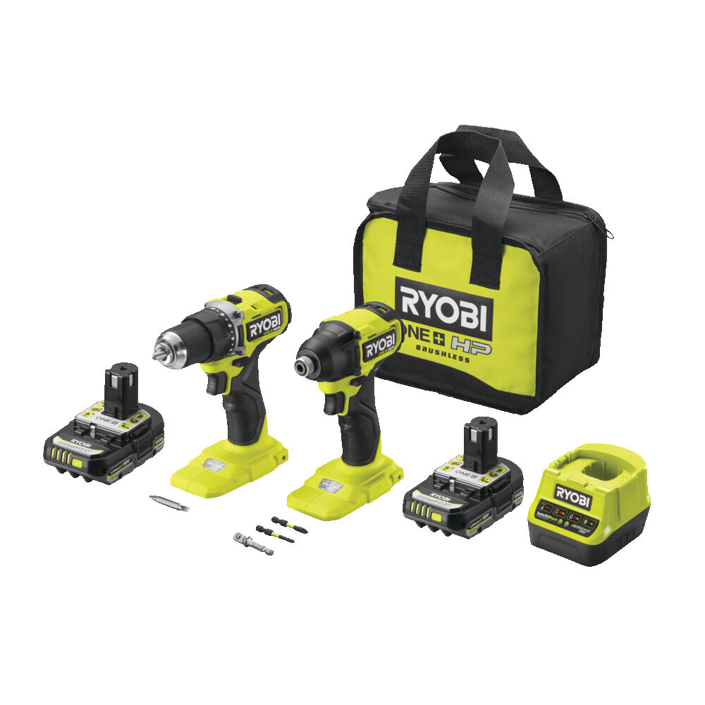 Ryobi Zestaw Elektronarzędzi 18 V ONE+ RCK182A-2C20S Wkrętarka + Zakrętarka