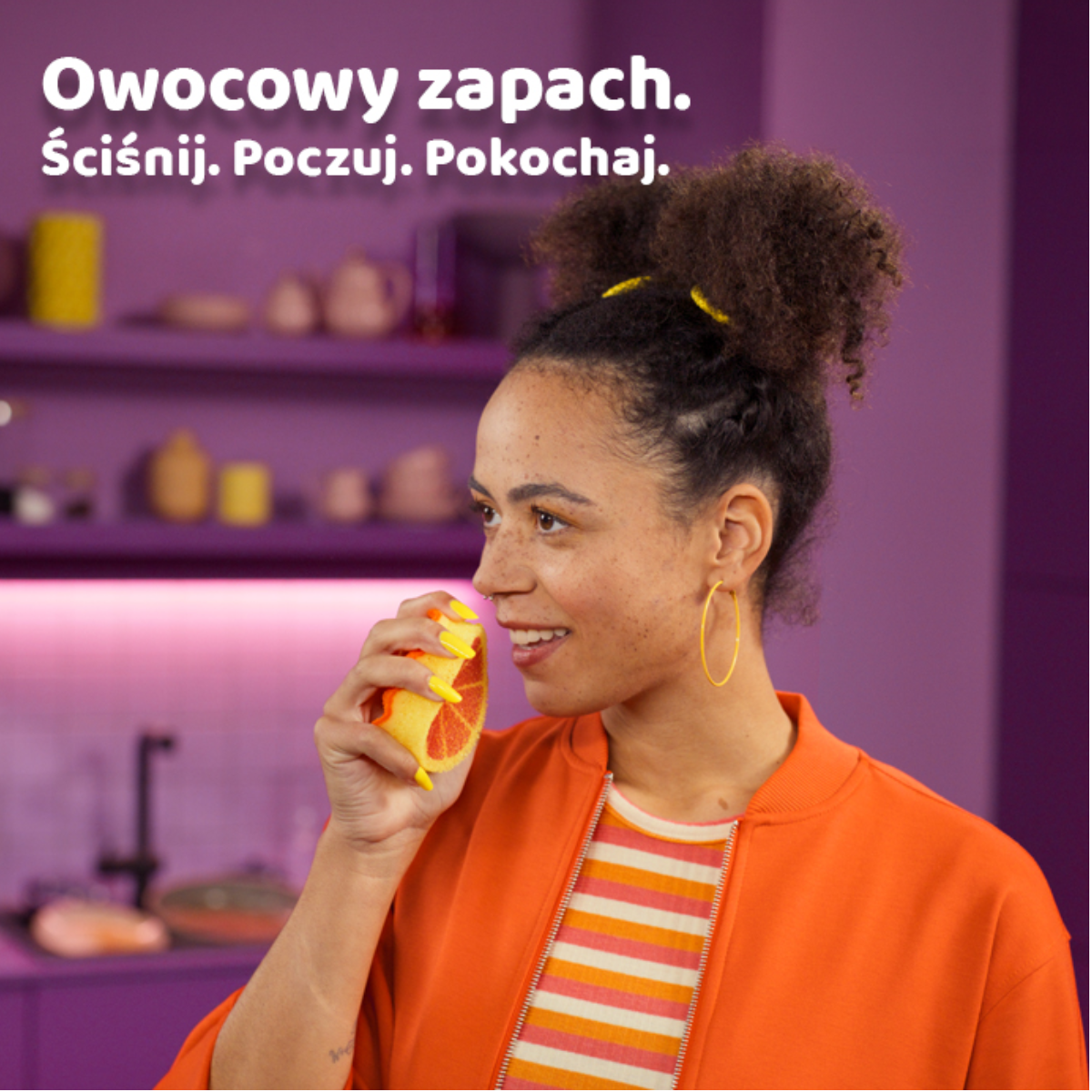 Vileda Punch Mocny zmywak Pomarańcza 1 szt.