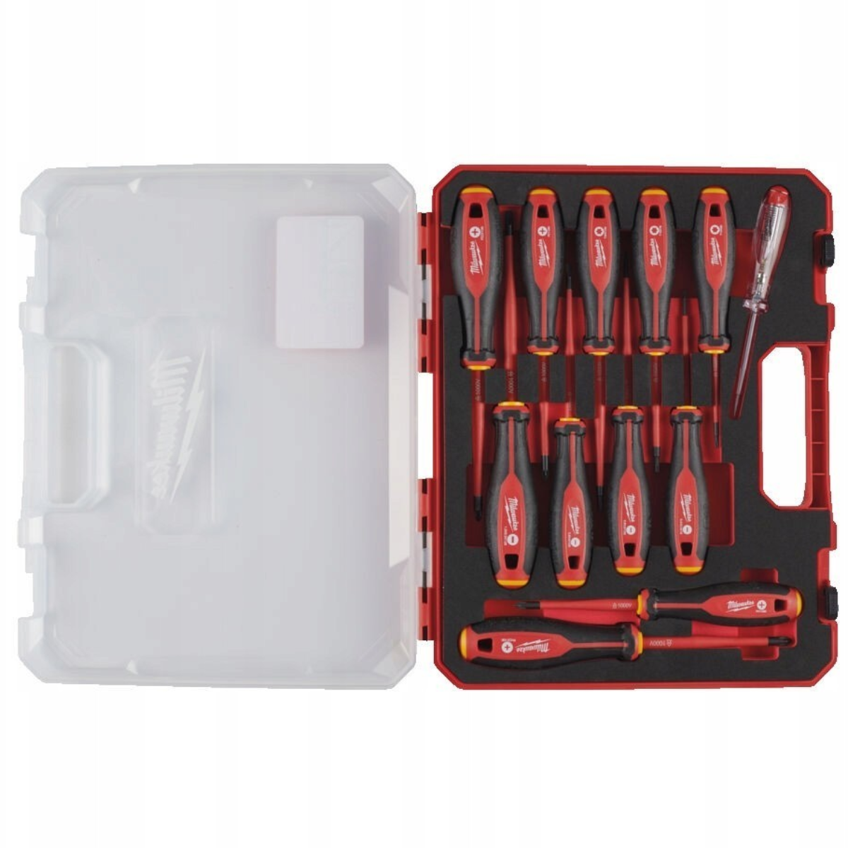 Milwaukee wkrętaki izolowane VDE SL/PH/PZ/T + próbnik 12 szt.